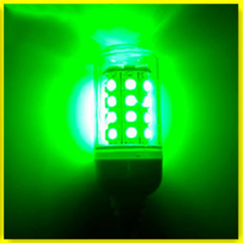 12V 15W Fishing Light LED Green Underwater Submersible Night Fake Fishing Lures Fishing Light Crappie Shad Squid Boat            (6)