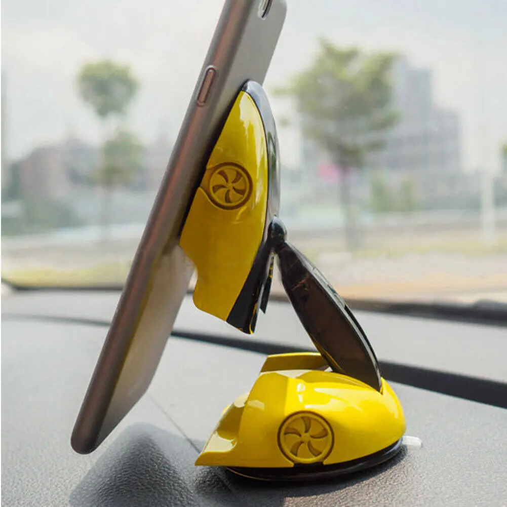 Mobile Phone Car Holder Windscreen Suction Cup iPhone Window Mount Stand Bracket - Цвет: Цвет: желтый