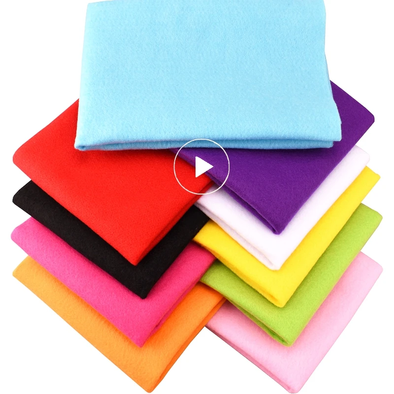 QUAN FANG Non Woven Felt Fabric 2mm Thickness Polyester Soft Felt for Home Decoration Pattern DIY Bundle Sewing Dolls Crafts