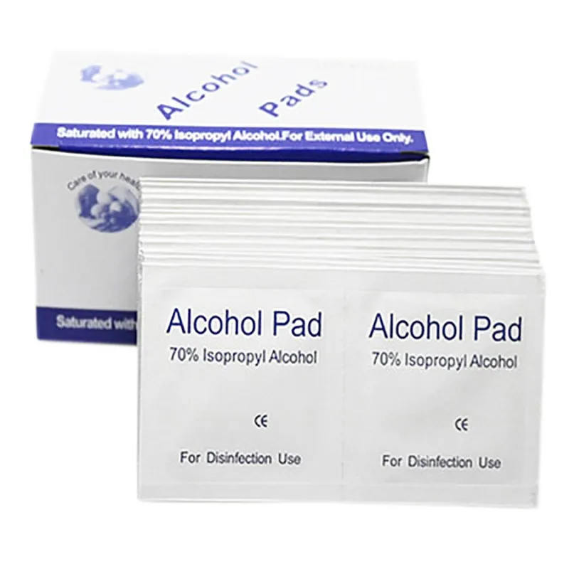 

100pcs Disposable Medical Sterilization Alcohol Disinfection Cotton Piece Emergency Clean Sterilization Cotton Sheet