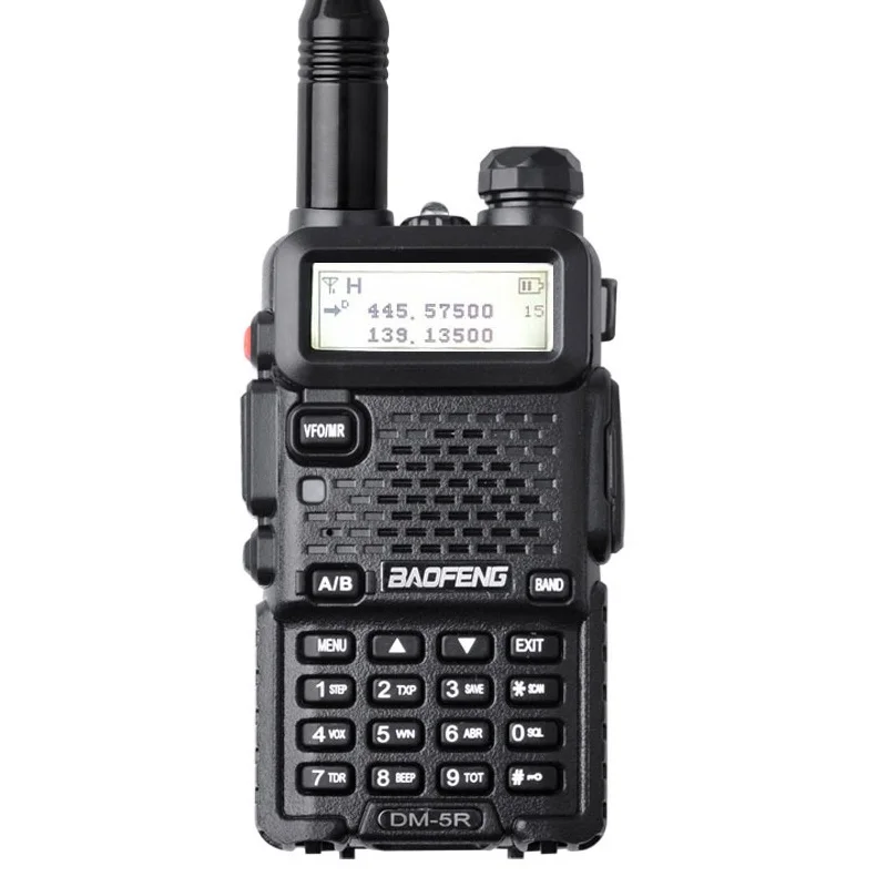 Baofeng DM-5R Walkie Taklie двухдиапазонное DMR цифровое радио DSP трансивер 5 Вт VHF UHF 136-174/400-520 МГц двустороннее радио 2000 мАч