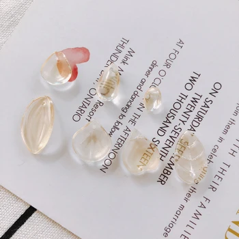 

16 pcs/Batch glassoval love leaf decorationsWaxCordwomen jewelry earringsSupplies for Jewelry Accessoriestasseljewelry findings
