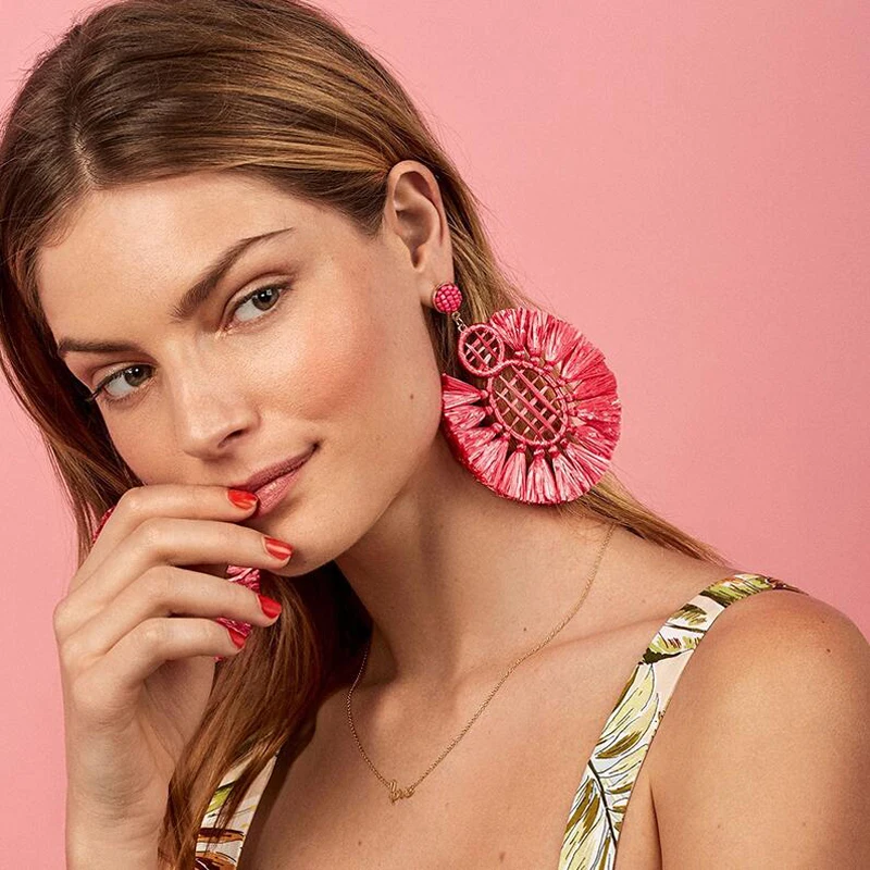 Большие длинные висячие серьги FASHIONSNOOPS с кисточками этнические Подвесные ручной