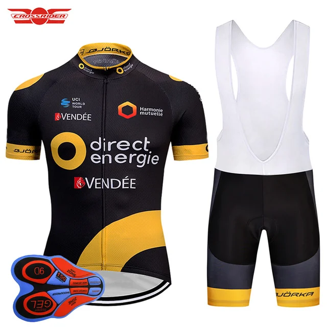 Special Offers Crossrider 2018 Pro Team France Cycling Jersey Men Short Cycling Uniform Set Ropa Ciclismo Bicycle Wear Clothing Maillot Culotte