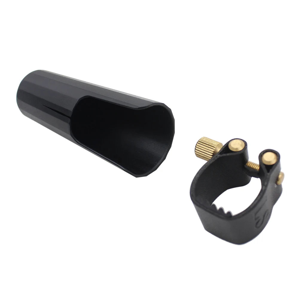 Leather Ligature Fastener with Plastic Cap for Tenor Sax Saxphone