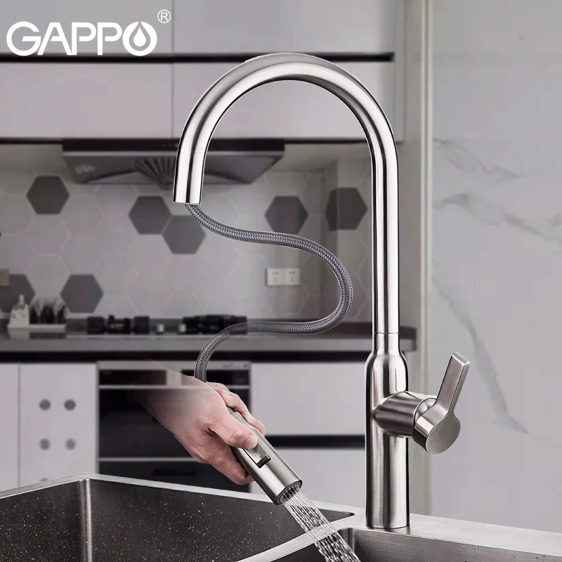 GAPPO кухонные краны из нержавеющей стали смеситель для воды гибкий кухонный