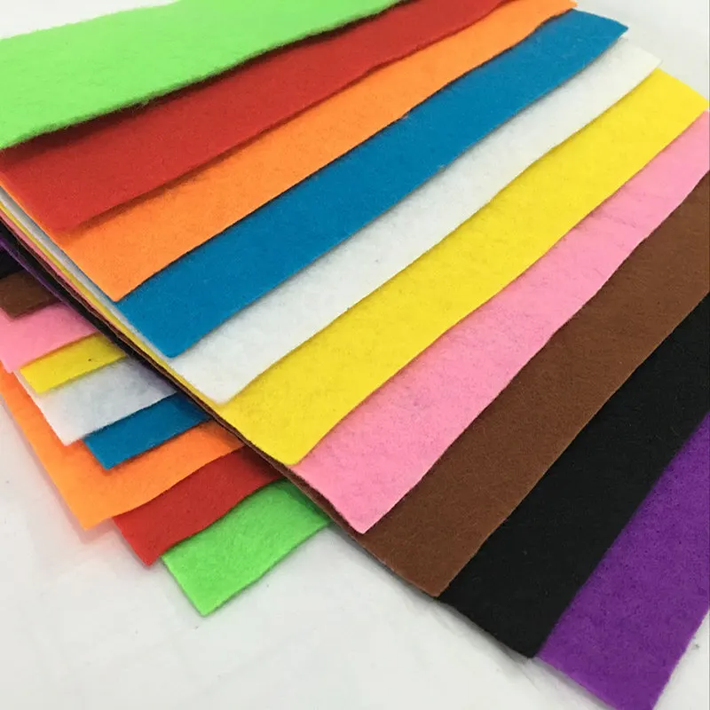 A4 Scrapbook Paper Mix 10Colors Non Woven Felt Sheets Fiber Thick Kid DIY  Craft Fabric Square Embroidery Scrapbooking - AliExpress