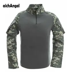 Нам армейская Военная Униформа армейские футболка Combat Tactical Для мужчин MultiCam камуфляж Militar одежда с длинными рукавами без подкладок