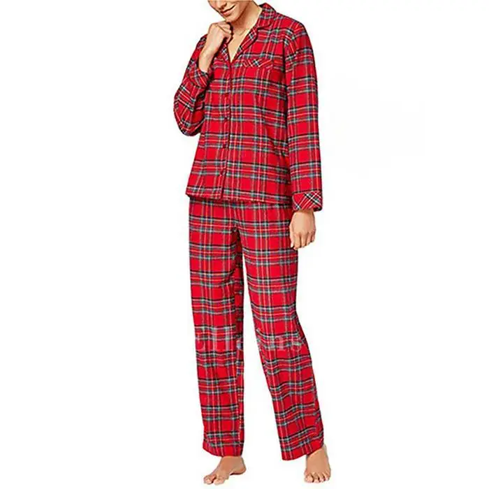 Ekouaer/Семейные пижамы, одежда для сна, клетчатая Пижама для детей, мамы, папы, семейный пижамный комплект с длинными рукавами и v-образным вырезом, одежда для сна, домашняя одежда