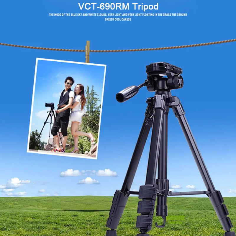 

Tripod 360 Rotating 90 Degrees Vertical Shooting Anti-slip Portable For Camcorder Camera DJA99