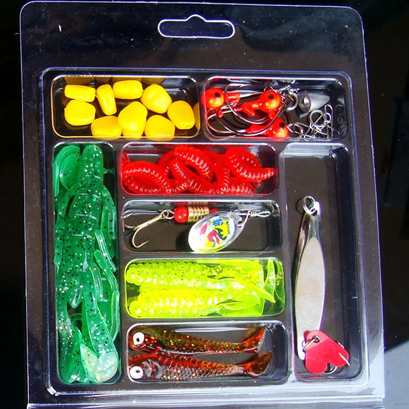 C3 Fishing Hooks Lures Soft Worm Lure Lure Set Head Jig Hooks Fishing