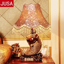 Высококачественная модная учебная гостиная отель Вилла креативная резьба полимерная настольная лампа