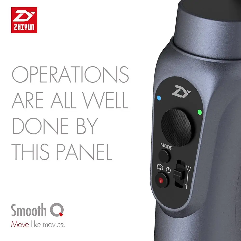 Jual Zhiyun Smooth Q 3 Axis Handheld Gimbal Stabilizer untuk iPhone SUMSUNG GoPro Online Zhiyun Smooth Q 3 Axis Handheld Gimbal Stabilizer untuk iPhone SUMSUNG GoPro