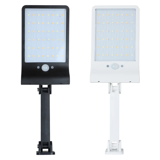 QLTEG 450 LM 48 LED Solar Power Street Light PIR Motion Sensor wall Lamp Outdoor Waterproof remote control rotate bracket 3