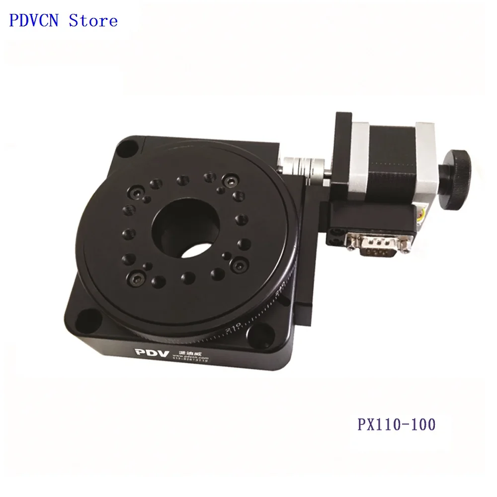 PDV PX110 100 электрическая вращающаяся стадия моторизованная платформа прецизионный