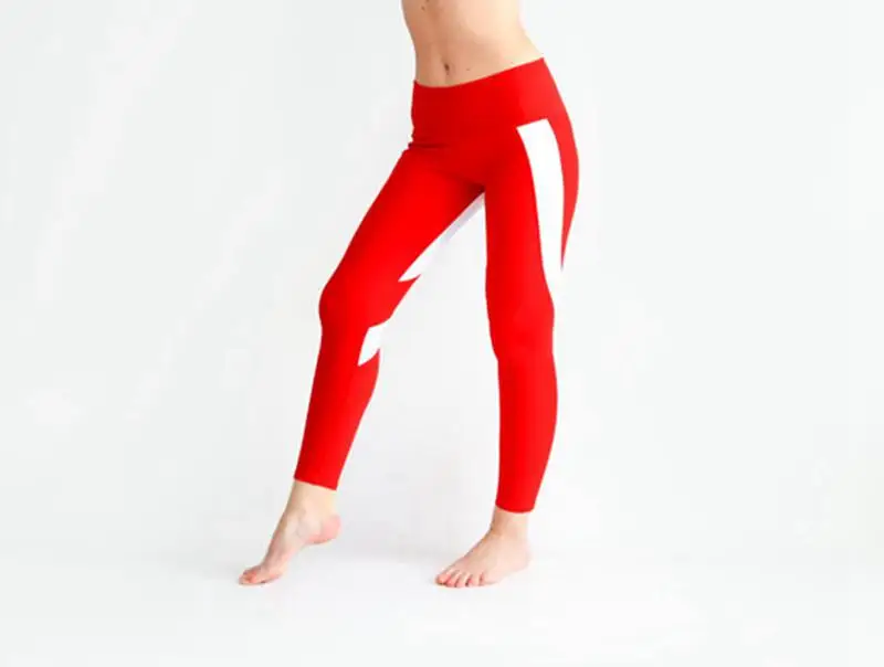 Штаны Для Йоги Для женщин сердце Форма печатных Legins Спорт Фитнес спортивной ходовой колготки Для женщин спортивные Леггинсы Плюс Размеры