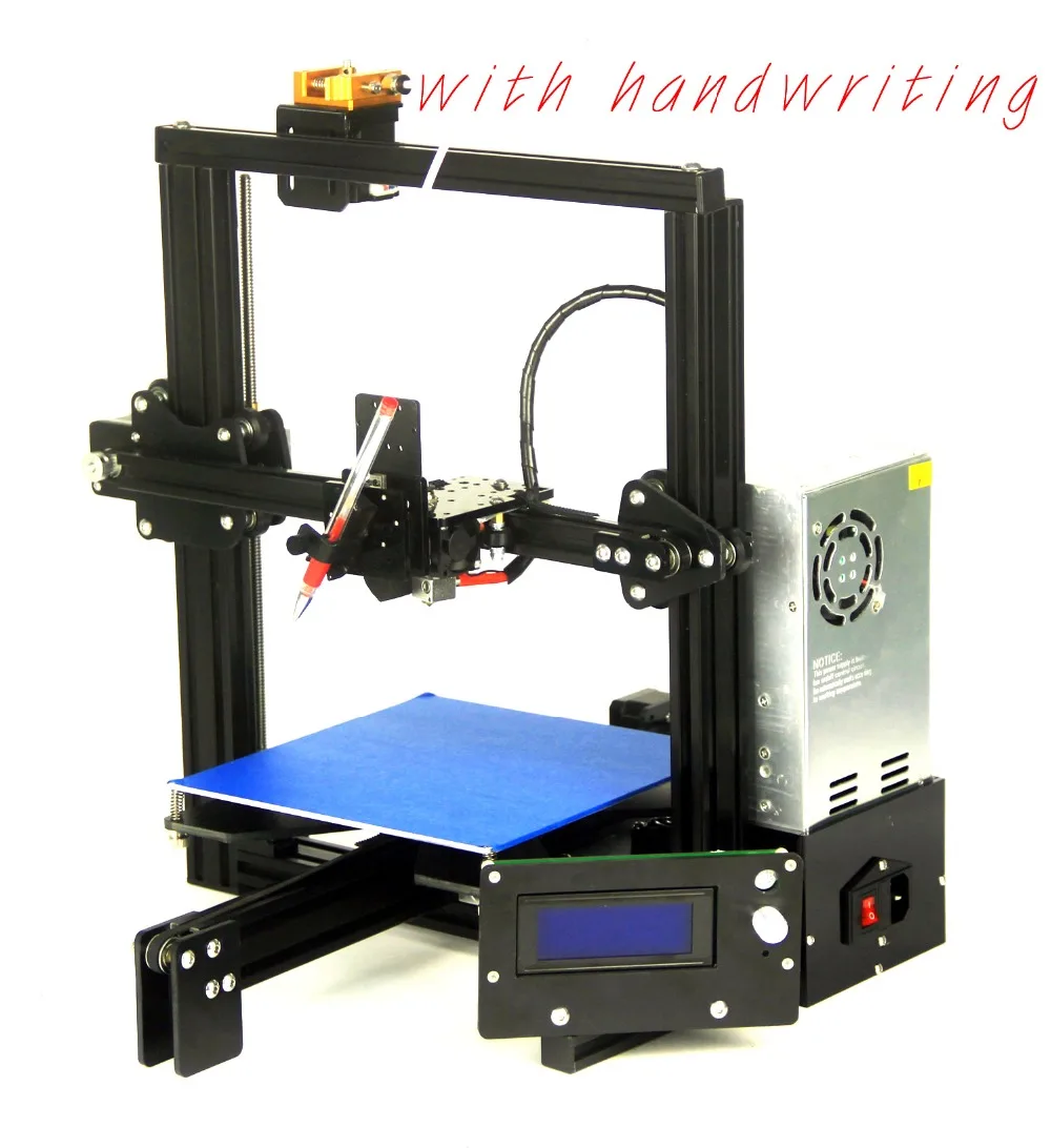 Большой размер печати 3D принтер один экструдер головка ramps plus2 нити ABS PLA лазерная гравировка E3D экструдер дешевый 3D Принтер Комплект