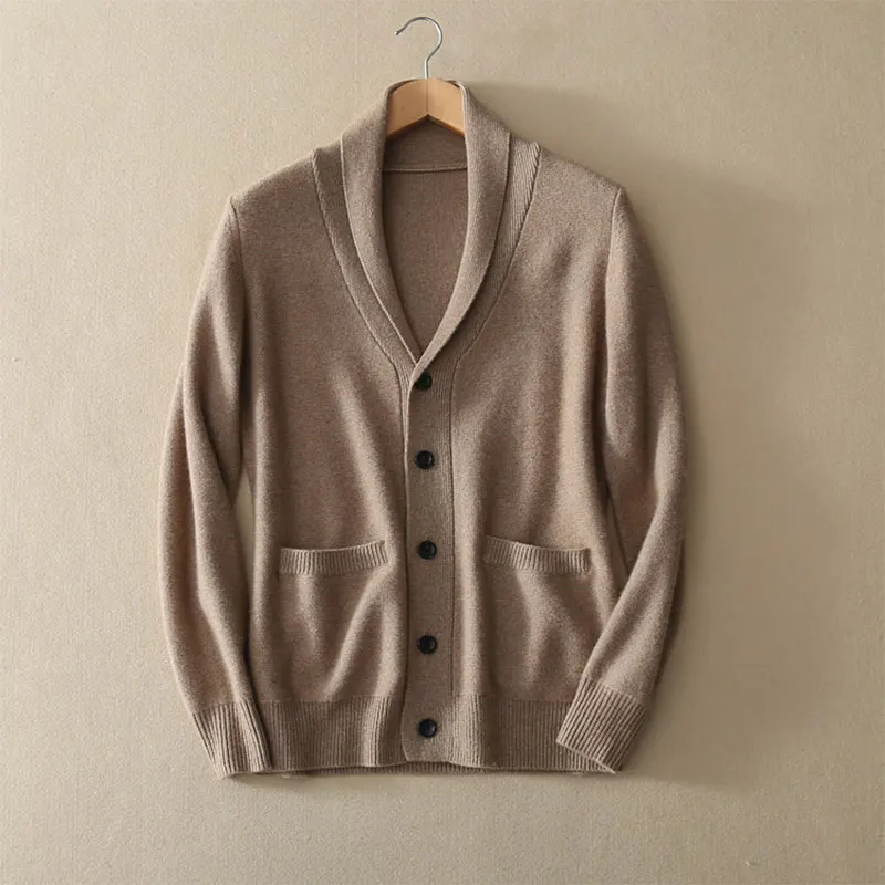 

2019 Fall New Oversized Cardigan Sweater100% Pure Cashmere Knitted Long Sleeve Autumn/winter Chunky Cardigan Sweater