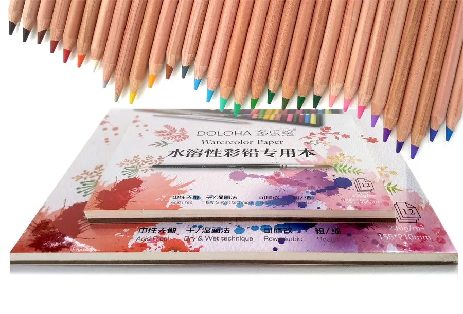 DOLOHA 230g Rough Watercolor Colored Pencil Pad-1