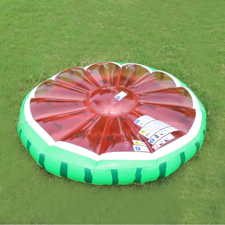 Huge swimming ring pool vison inflatable party toys air diameter 1.4m watermelon bed float accessories tube Beach  (1)