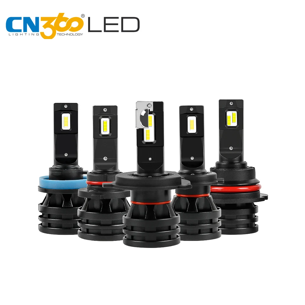 

CN360 2PCS H7 H4 H11 9005 9006 LED Headlight Bulbs 9004 9007 H1 H3 880 881 9012 H16 Auto Lights 12V 24V 6500K Lamp Car Headlamp