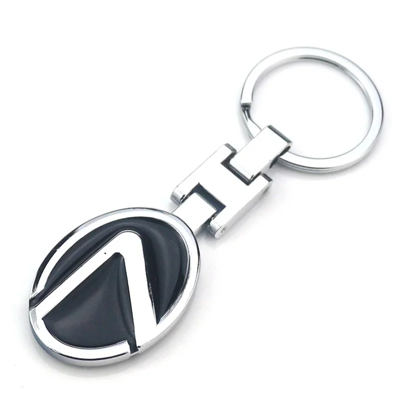 

3D Car Logo Key Chain Double Sided Alloy Metal Keyring Lexus Keychain Accessories