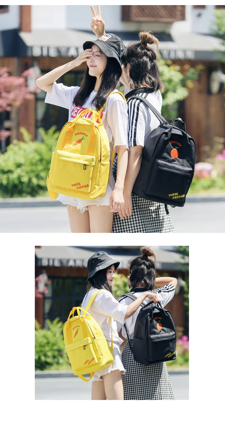 Свежий стиль, женский рюкзак с фруктовым узором, высокое качество, Оксфорд, рюкзак, школьная сумка для подростков, Повседневная Женская дорожная сумка