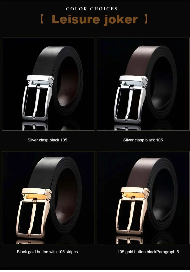 DOULILU New Designer Belts Men High Quality Luxury Brand Leather Belt Pin Buckle Black Business Trouser Strap Cinturones Hombre Cinto1 (9)
