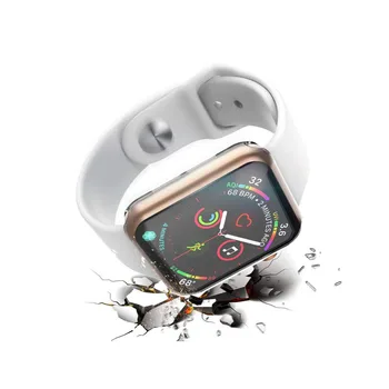 

Transparent TPU Soft Protective Case Shell Frame For iwatch Apple Watch Series 4 40mm 44mm Screen Protector Cover Protection