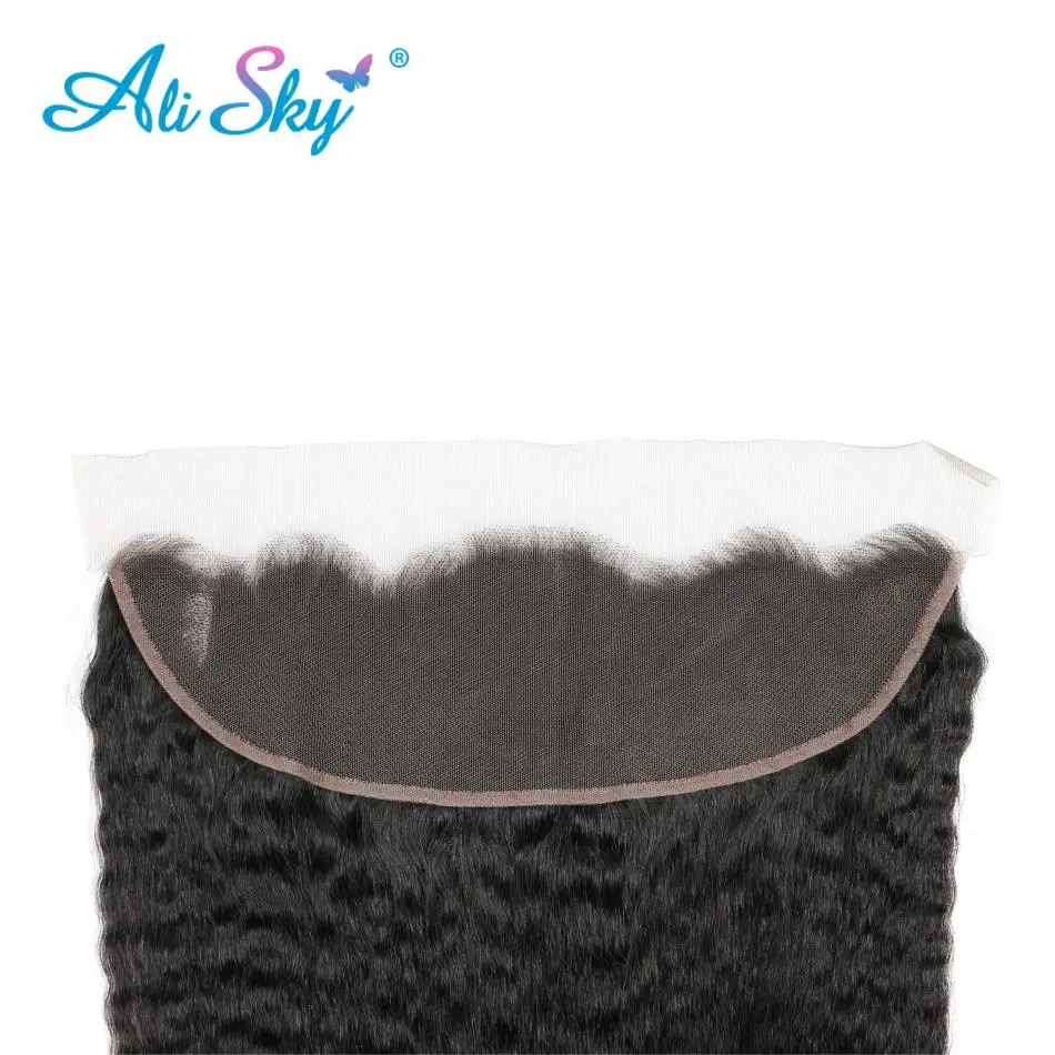 Malaysia Kinky Straight Hair Bundles with lace frontal NonRemy Human Hair Extensions AliSky Natural Black Color Weave 4 Bundles Malaysia Kinky Straight Hair Bundles with lace frontal NonRemy Human Hair Extensions AliSky Natural Black Color Weave 4 Bundles