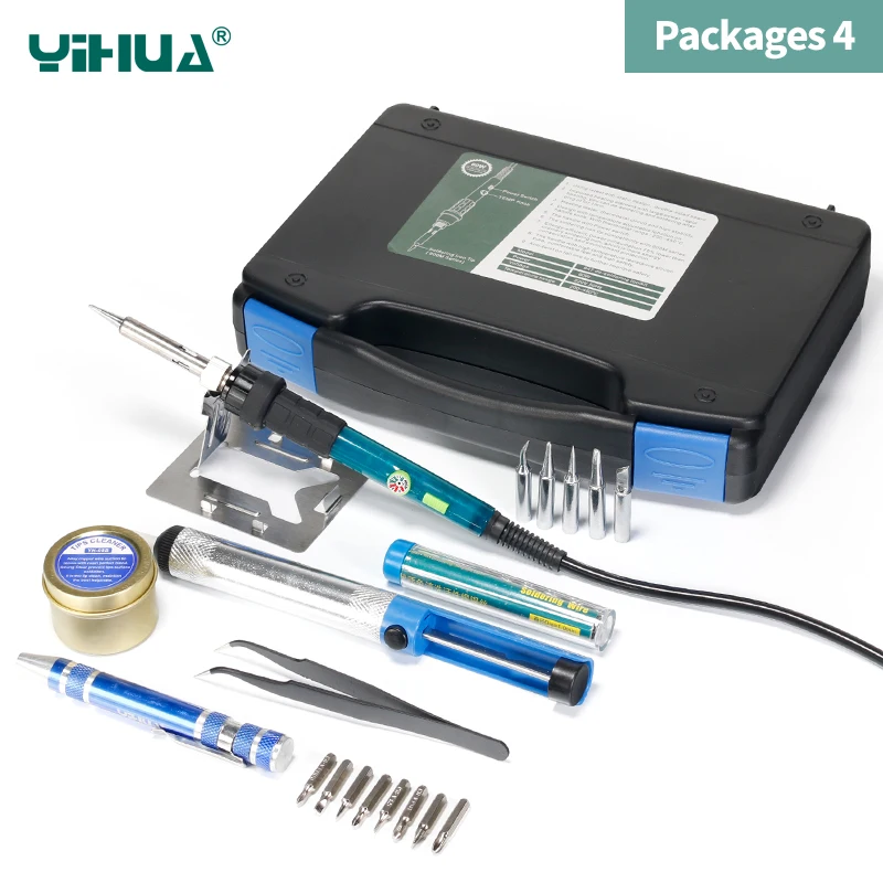 110V 220V Optional Welding Soldering Iron 60W YIHUA 947-III Set For Soldering Kit With Temperature Control Switch