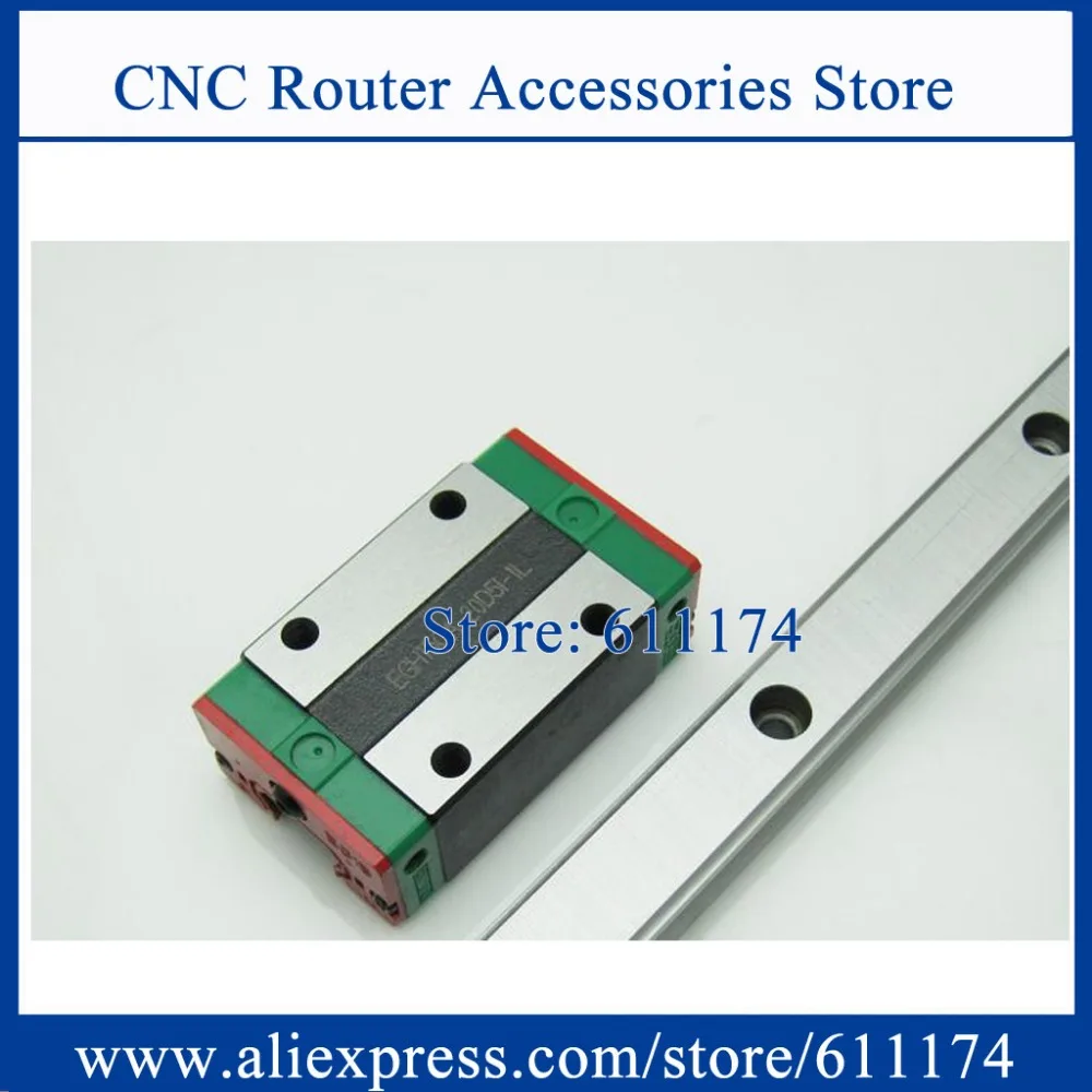 

Original HIWIN Linear Guide Rail HGR15 L-200mm/250mm/300mm/350mm square Rail 1PC + HGW15CC/HGH15CA slider block 1PC