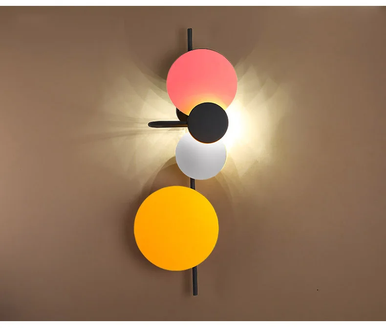 Moderno e Minimalista Sala de Estar Luzes do Corredor Nordic Parede Personalidade Criativa Quarto Lâmpadas Led Luz 6 luz parede luzes do corredor personalidade criativa quarto lâmpadas led