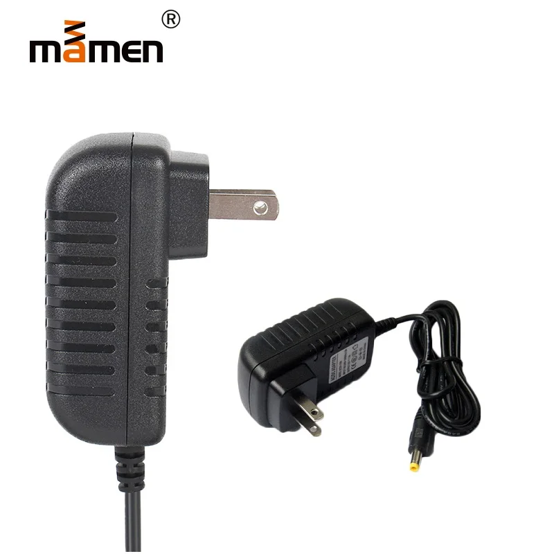 

Mamen AC Adapter 110V-240V EU/US/AU/UK Plug 12V-2A Output 24W 50-60Hz Full Load Aging 120mm Monitor Switching AC Adapter