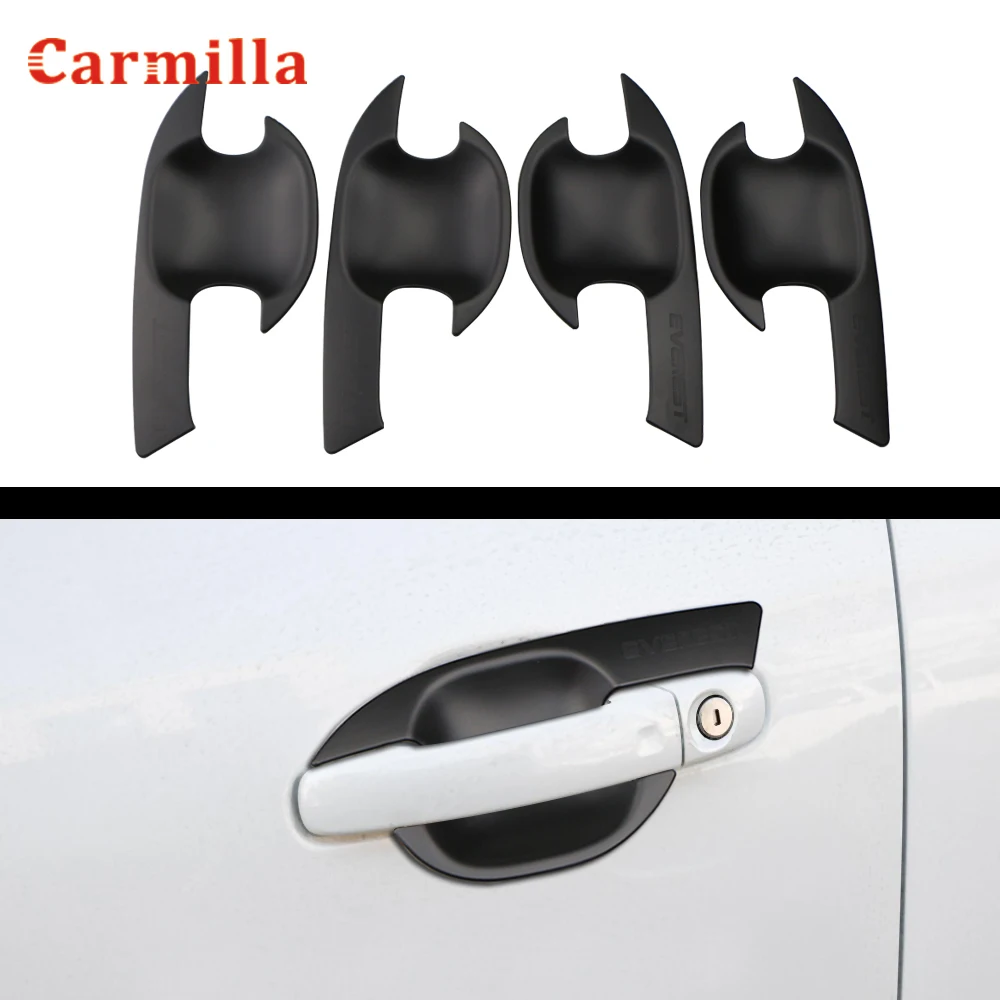 

Black ABS Car Door Handle Protection Cover Stickers Fit for Ford Everest Endeavour Raider 2015 - 2019 Parts
