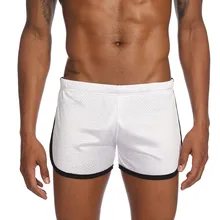 Мужские спортивные шорты для марафона, мужские шорты для тренировок, шорты для бодибилдинга, геев, сексуальные боксеры для бега, для фитнеса, мужские шорты для тренировок