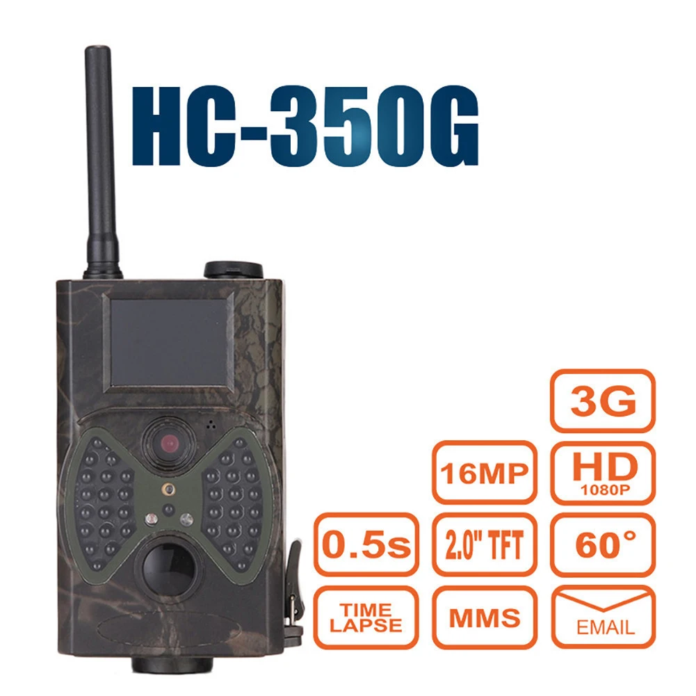 

HC-350G Hunting Camera 3G HD 16MP SMS MMS SMTP GPRS Infrared 60 Degrees Night Vision Hunter Wild Game Animal Trap Trail Camera