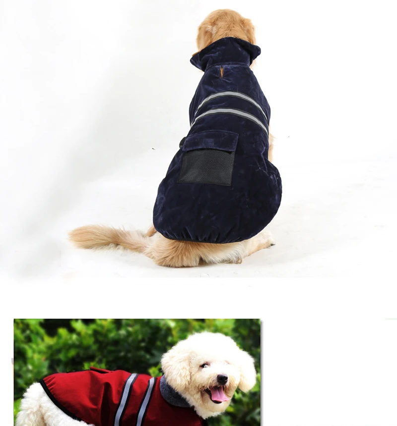 Дождевик для собак большой дождевик водонепроницаемая куртка теплая одежда для собак новая куртка для собак плащ для питомцев DOGGYZSTYLE