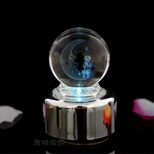 XXXG Special offer LED flash Ferris wheel crystal ball music box music box decoration crafts gift