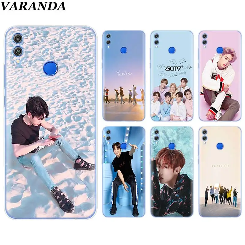 

GOT7 Kpop Soft TPU Cover Case Coque for Huawei Honor 8X 8C 8S 8A 9 10 Lite 20i View 20 Y6 Y7 Y9 2019 Silicone Case