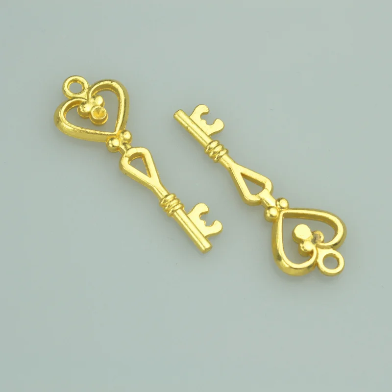 

15pcs 41*15mm gold color key Alloy charms pendant fit necklace bracelet diy Pendants for jewelry making 4003A