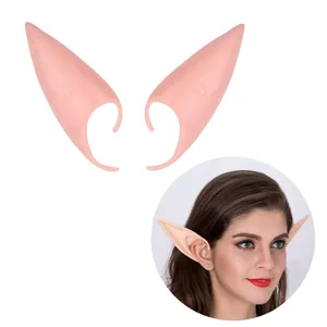 FENGRISE 1 Pair Latex Elf Ears Soft Fairy False Ears Charms Mystery Angel Mask Halloween Party Supplies Cosplay Accessories