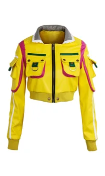 

Takerlama Final Fantasy XV Cindy Aurum Cosplay Costume Woman Mechanic Jacket Party Uniform Woman Yellow Jacket Halloween Costume