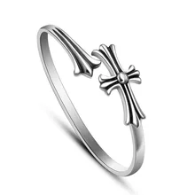 Fashion jewelry titanium steel bracelet,
Cross – opening bracelet.
Titanium steel accessories bangles