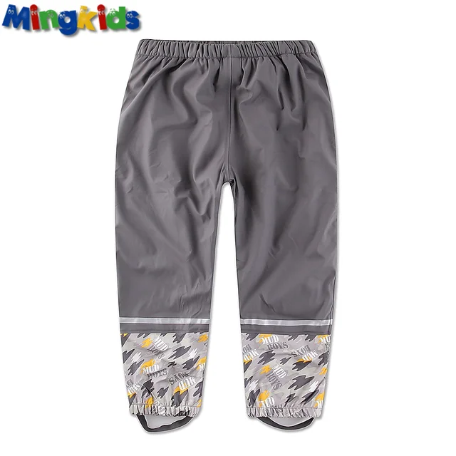 Mingkids Waterproof padded trousers with fleece for boys outdoor pants