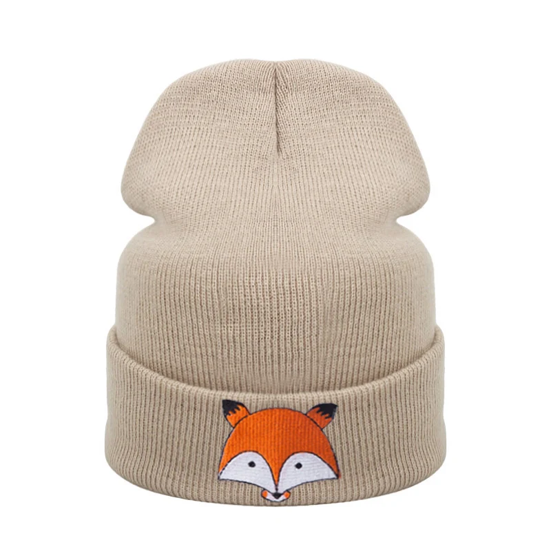 REAKIDS/ брендовые Детские хлопковые шапки для мальчиков и девочек; Детские Зимние теплые детские шапки для малышей; шапка для маленьких мальчиков и девочек - Цвет: fox beige