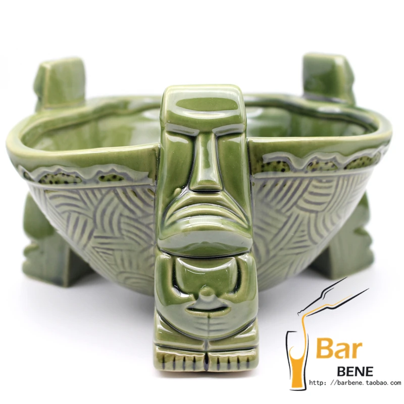 Большой Tiki чаша Коктейльная чашка пивная винная Кружка Керамическая Tiki кружки художественные ремесла креативные Гавайские кружки