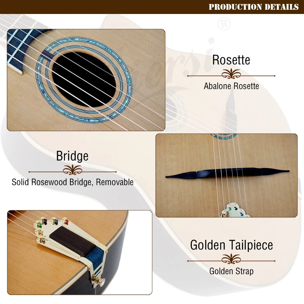 Aiersi O  hole gypsy guitar  (5)