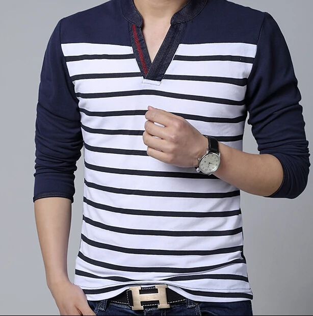 2015 New Spring casual Mens T-Shirt Long Sleeve Outdoor Solid Undershirt fitness t shirt long sleeve Men Fashion V-Neck | Мужская одежда