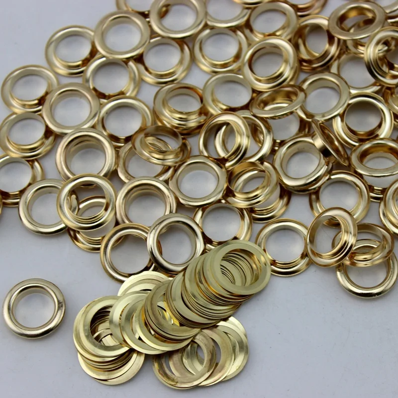 

100set 12MM COPPER Rose gold eyelets buttons clothes accessory handbag findings